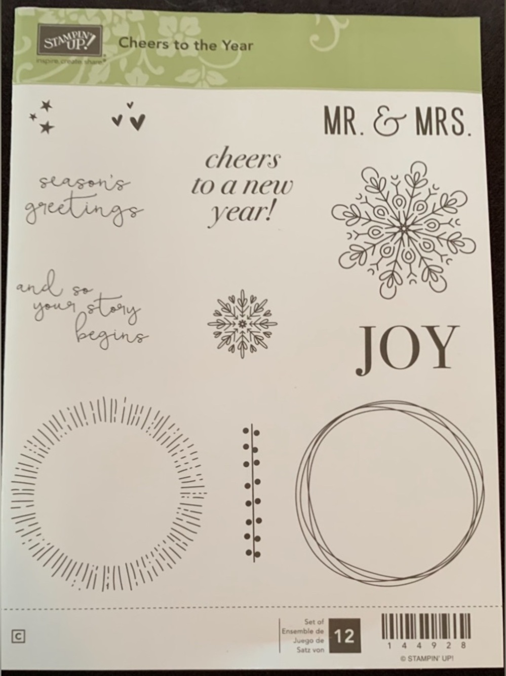 Stampin' Up! Cheers 🥂 To The Years Stamp Set